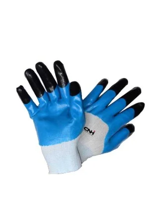 Custom Nitrile Dipped Safety Gloves with Logo Print